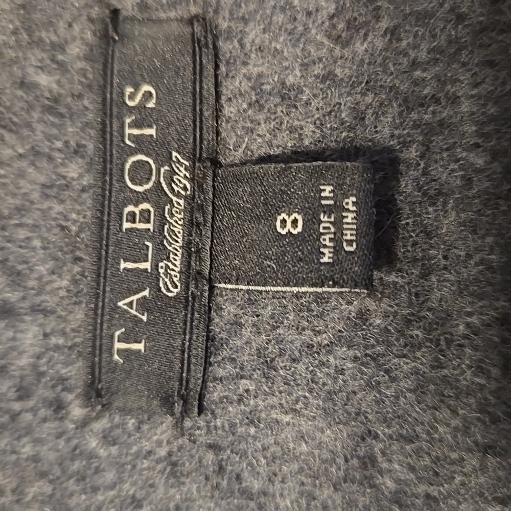 Talbots Gray Color Block Wool Blend Sheath Crew N… - image 6